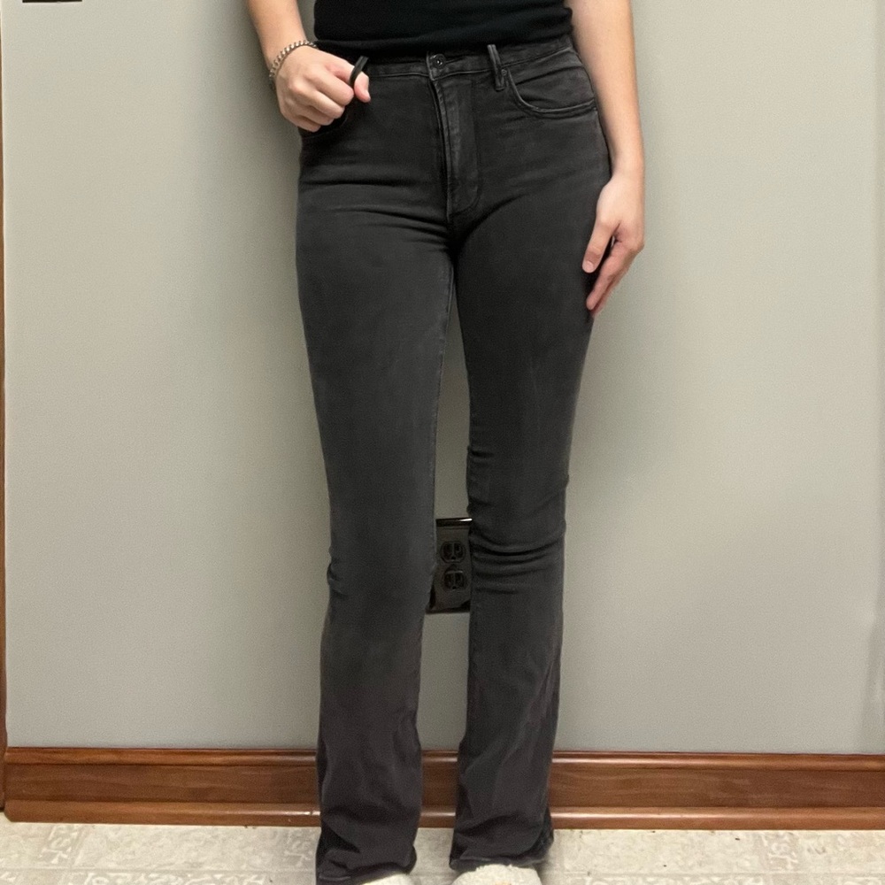 True Craft Women's Black High Rise Flare Jeans